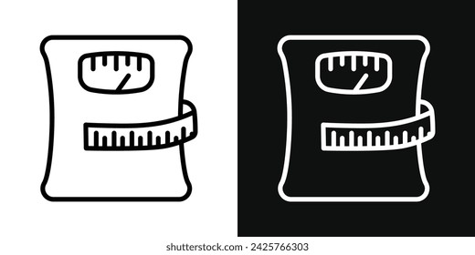 Conjunto de iconos de dieta. Ilustración de vector