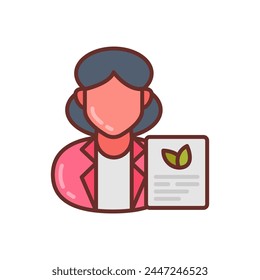 Dietitian icon in vector. Logotype
