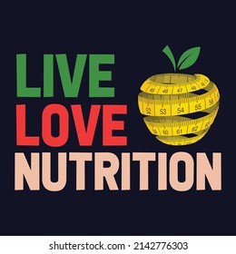 Dietitian T Shirt Design Image