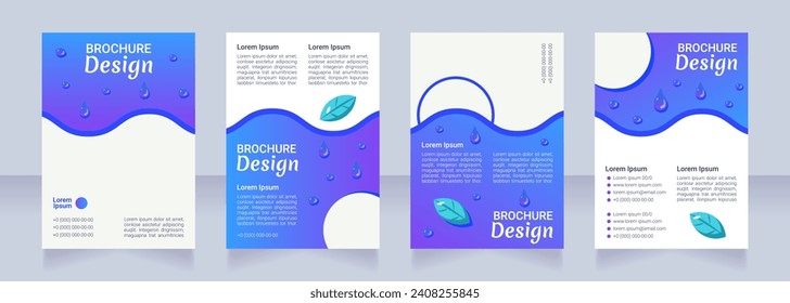 Dietologist eating recommendations blank brochure layout design. Vertical poster template set with empty copy space for text. Premade corporate reports collection. Editable flyer paper pages