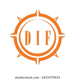 DIF letter design. DIF letter technology logo design on white background. DIF Monogram logo design for entrepreneur and business.