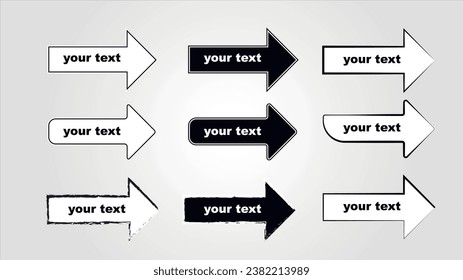 Diferents arrows for designers to create design 