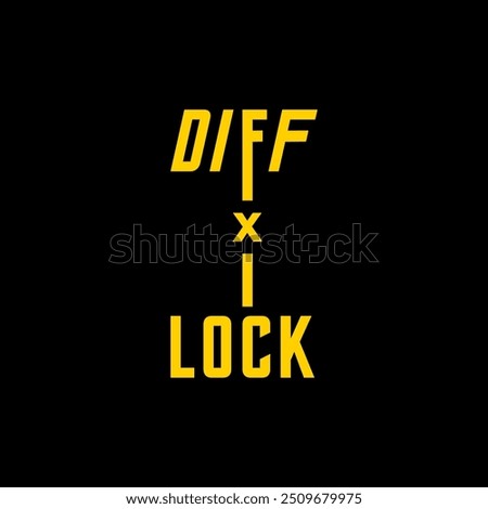 diff lock logo system,vector illustration