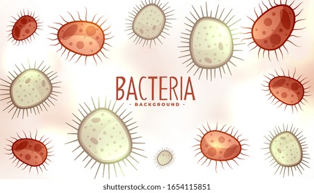 diffection bacteria shapes and virus infection background
