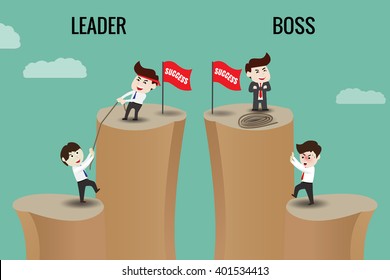 The Difference Between Leader And Boss, Template