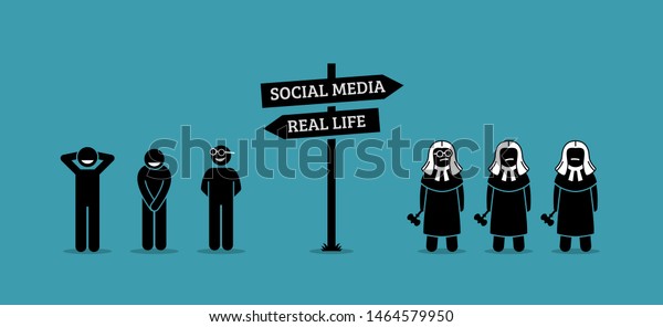 social media and real life difference presentation