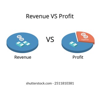 Difference between revenue and profit 