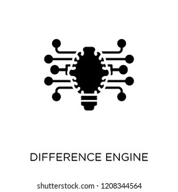 Difference engine icon. Difference engine symbol design from Artificial Intellegence collection.