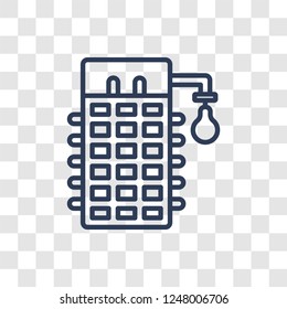 Difference engine icon. Trendy linear Difference engine logo concept on transparent background from Artificial Intellegence and Future Technology collection