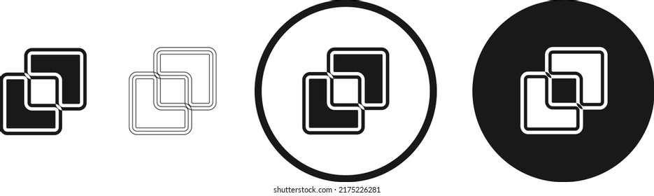 difference icon . web icon set . icons collection. Simple vector illustration.