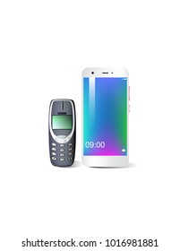 The difference of phones new and old