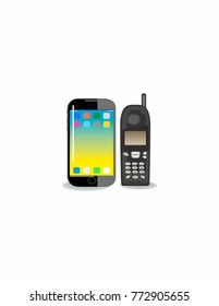The difference of phones new and old