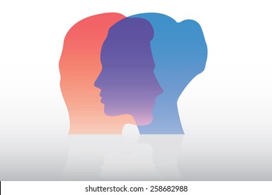 Differences and similarities between man and woman concept