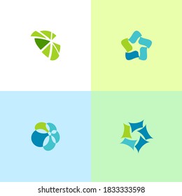Different abstract modern symbols. Trendy elements. 
