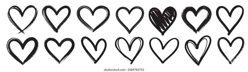Different aesthetic heart stroke design