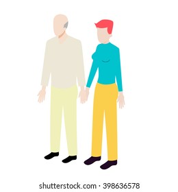 Different ages isometric couple