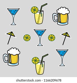 different alcoholic beverage