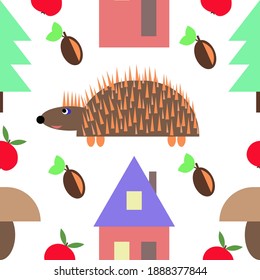 Different animals in the wild forest