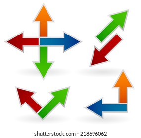 Different arrow compositions, arrow set