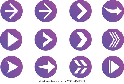 Different Arrow icon set for Web