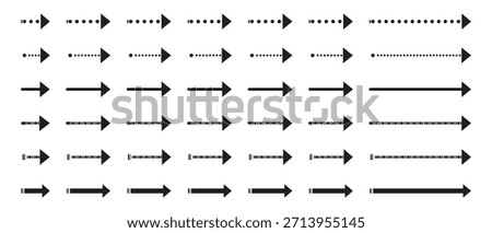 Different arrow set black icons symbol. Black Arrow Direction Signs - Arrow icon vector illustration. Collection of various black vector arrow.