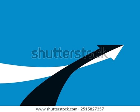 Different arrows come together. vector