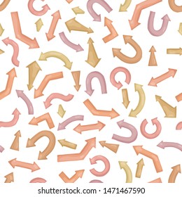 Different arrows. Seamless pattern background. Vector illustration. Design for wrapping paper.