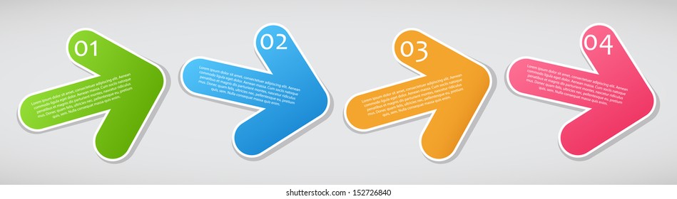 Different arrows vector illustration