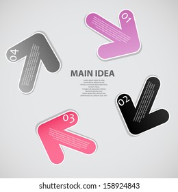Different arrows vector illustration