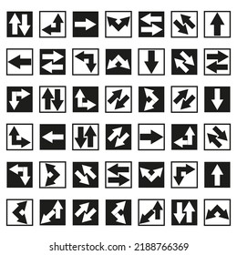 different arrows. Vector illustration. stock image. 