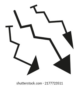 different arrows.Vector illustration. Stock image.