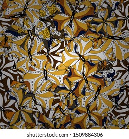Different beautiful butterflies flying for coloring book. Seamless pattern background with insect. Vector illustration. Abstract seamless pattern for clothes, boys, girls, wallpaper.