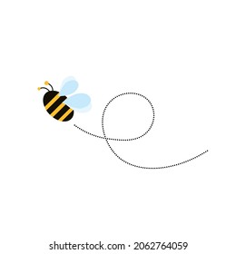Different bee and honeycomb vector and icon