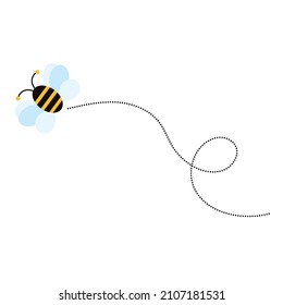 Different bee and honeycomb vector and icon