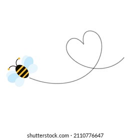 Different bee and honeycomb vector and icon