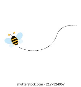 Different bee and honeycomb vector and icon