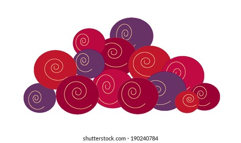 different berries vector illustration