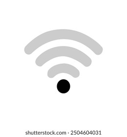 Different black wifi icon set. Wireless internet Sign isolated on white background. Vector wi-fi sign.