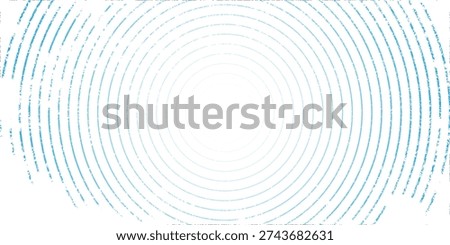 different blue concentric circles icon vector illustration isolated on transparent background. radar signal or vibration elements. sonar or sound wave ring collection. sound wave rings collections.