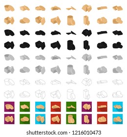 Different boxes cartoon icons in set collection for design.Packing box vector symbol stock web illustration.