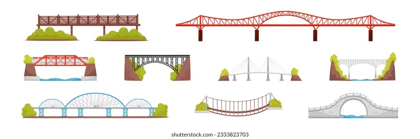 Different Bridge as Structure for Spanning Physical Obstacle Vector Set