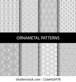 Different Brown Patterns Formal Geometric Design Stock Vector (Royalty ...