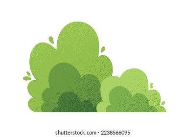 Different bushes icon. Floristics and botany, park and garden decoration. Nature and wild life, flora. Poster or banner for website. Leaf and leaves. Cartoon flat vector illustration