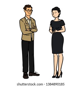 Different Business People Interacting - Situation at Work