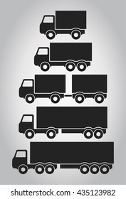 Different Cargo Truck / Truck Icon Set