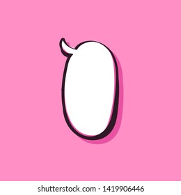 Different cartoon speech bubbles on pink background. Hand drawn shapes. Different doodle forms for your text, dialogs etc.