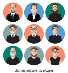 a lot of different characters in the form of icons