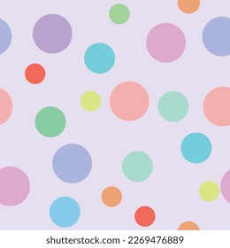 Different circles blue background. Seamless pattern background. Vector illustration. Tablecloth, picnic mat wrapper.