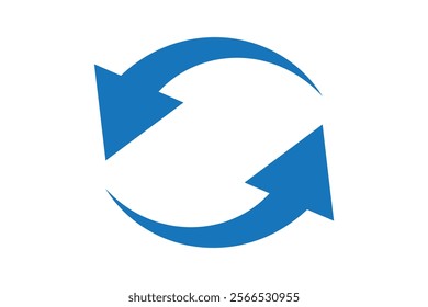 different circular arrows of black color, different thickness