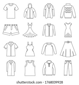 Technical Drawing Sketch Set Dress Vector Stock Vector (Royalty Free ...